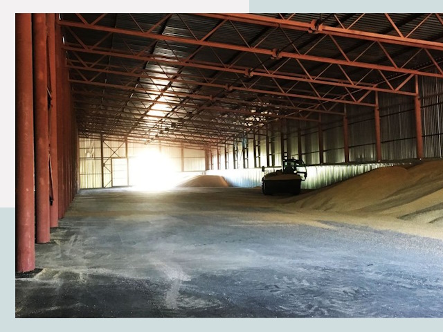 Строительство зернохранилищ в Дедовске