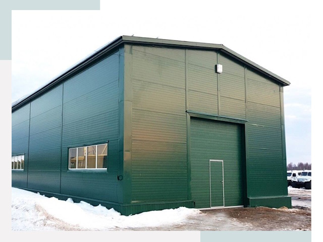 Двускатные ангары в Дедовске