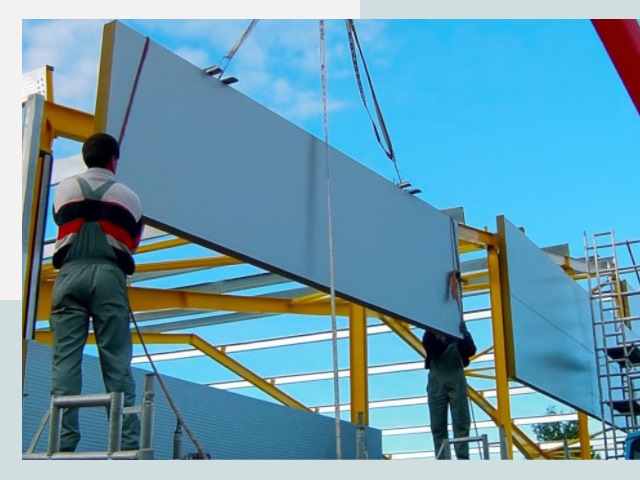 Монтаж сэндвич-панелей в Дедовске от 660 руб.